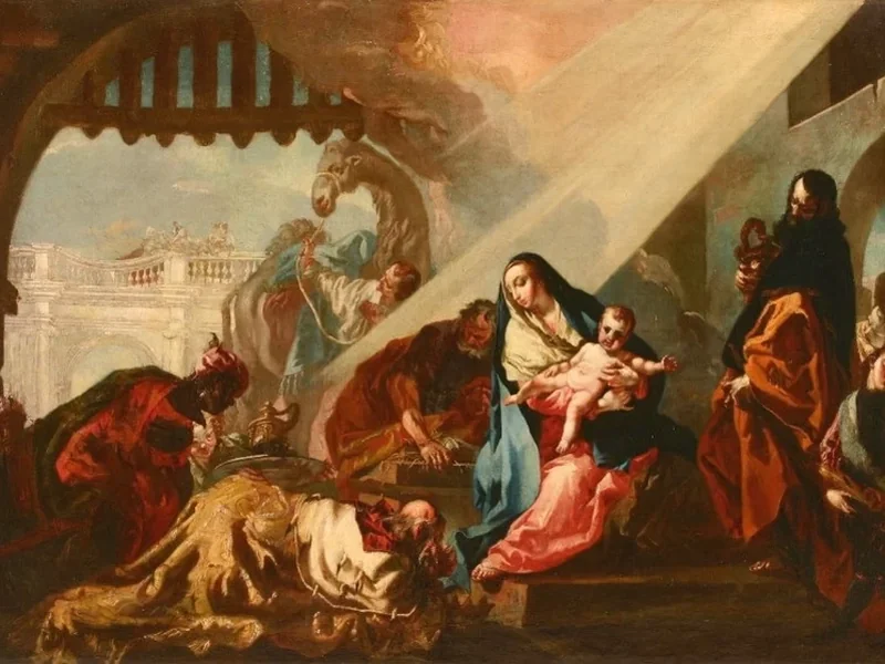 1724-Giandomenico Cignaroli - Adorazione dei Magi - Bonate di Sopra